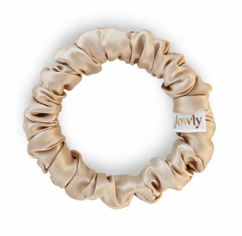 Mini hedvábná scrunchie - Prosecco
