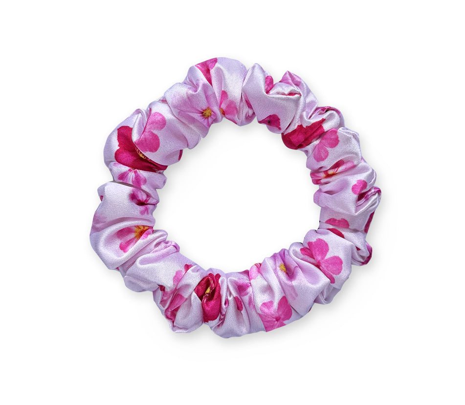 Mini saténová Scrunchie - Flowly