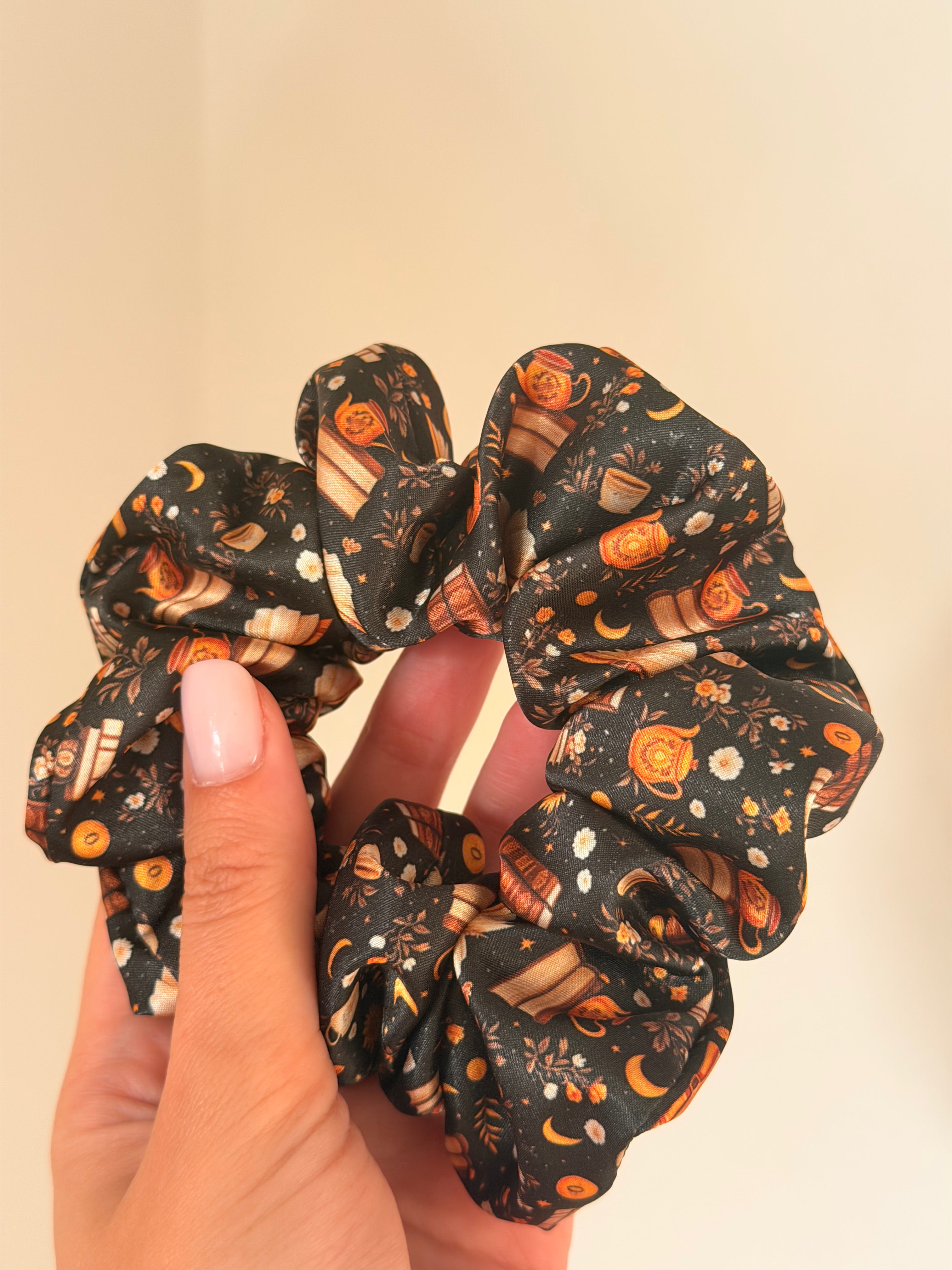 Haargummi aus Satin – Sonnengelb