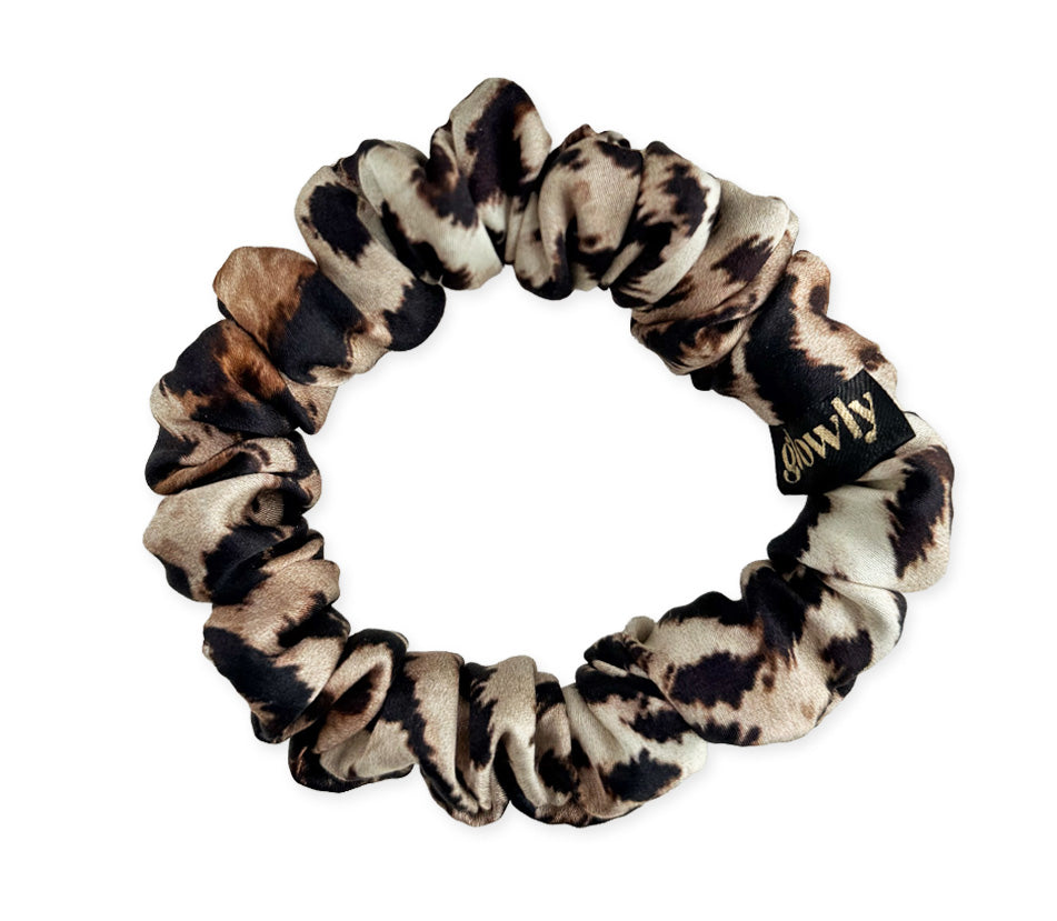 Mini hedvábná scrunchie - Savanna