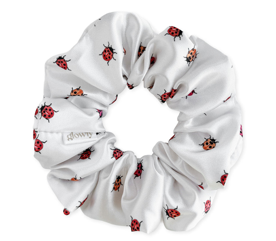 Haargummi aus Satin – Sonnengelb