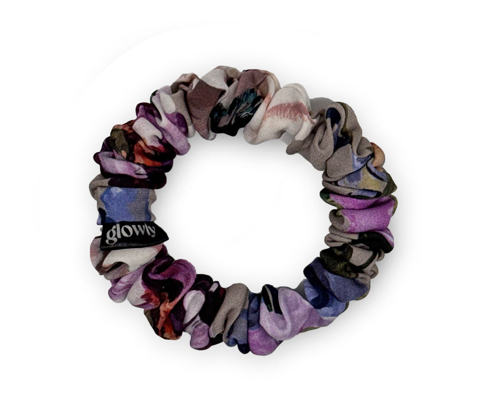 Mini hedvábná scrunchie - Boho
