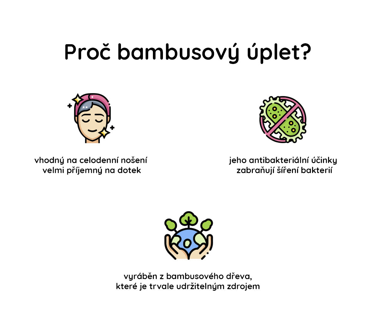Bambusová čelenka do vlasů - Petrol