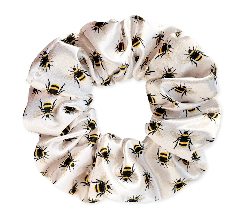 Saténová scrunchie - Bumblebee