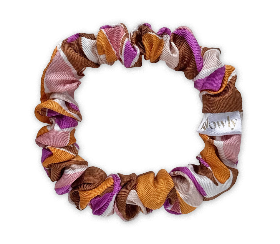 Mini hedvábná scrunchie - Dolce Sunset