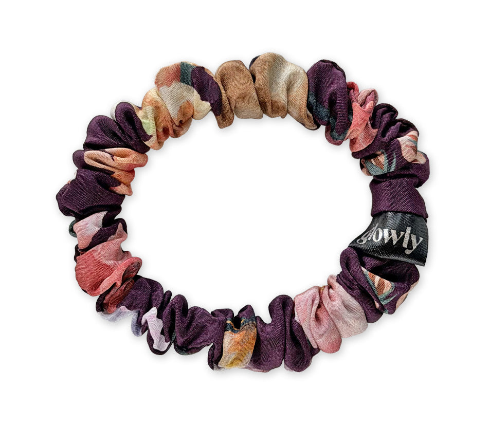 Mini hedvábná scrunchie - Anemone