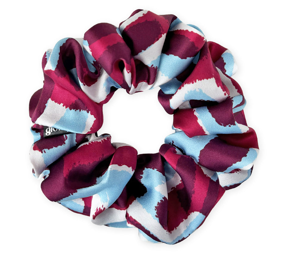 Hedvábná scrunchie - Acquarello