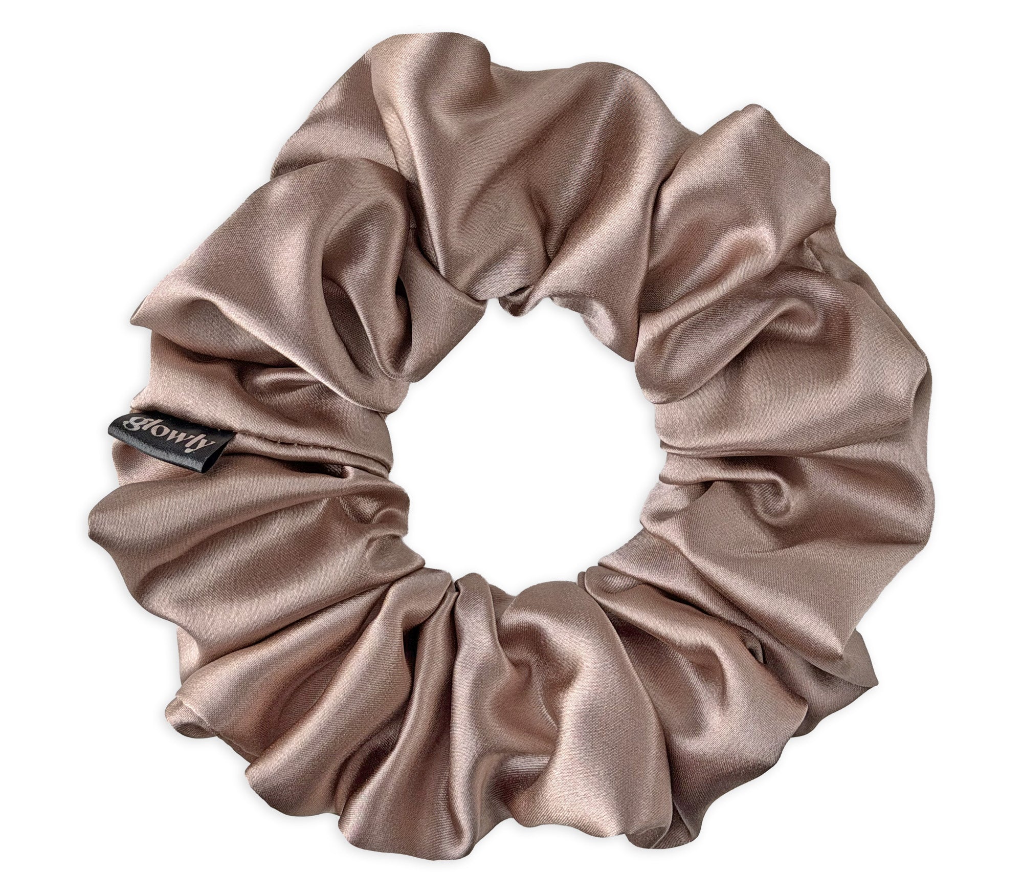 Saténová scrunchie - Taupe
