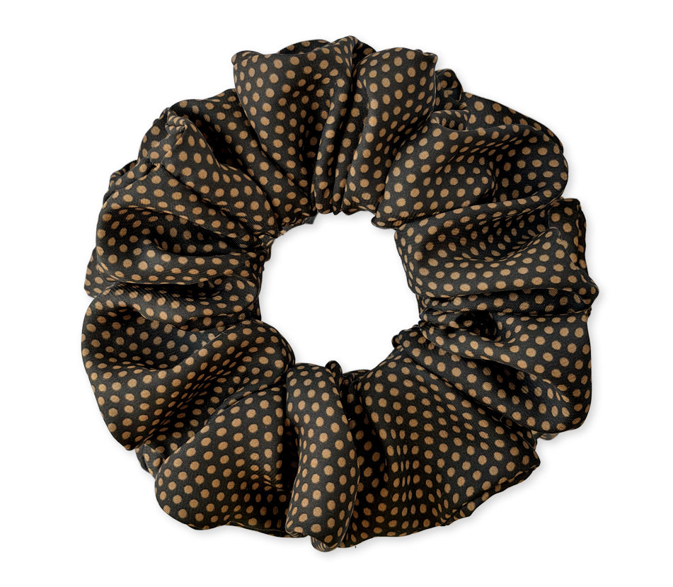 Haargummi aus Satin - Kirschschleife