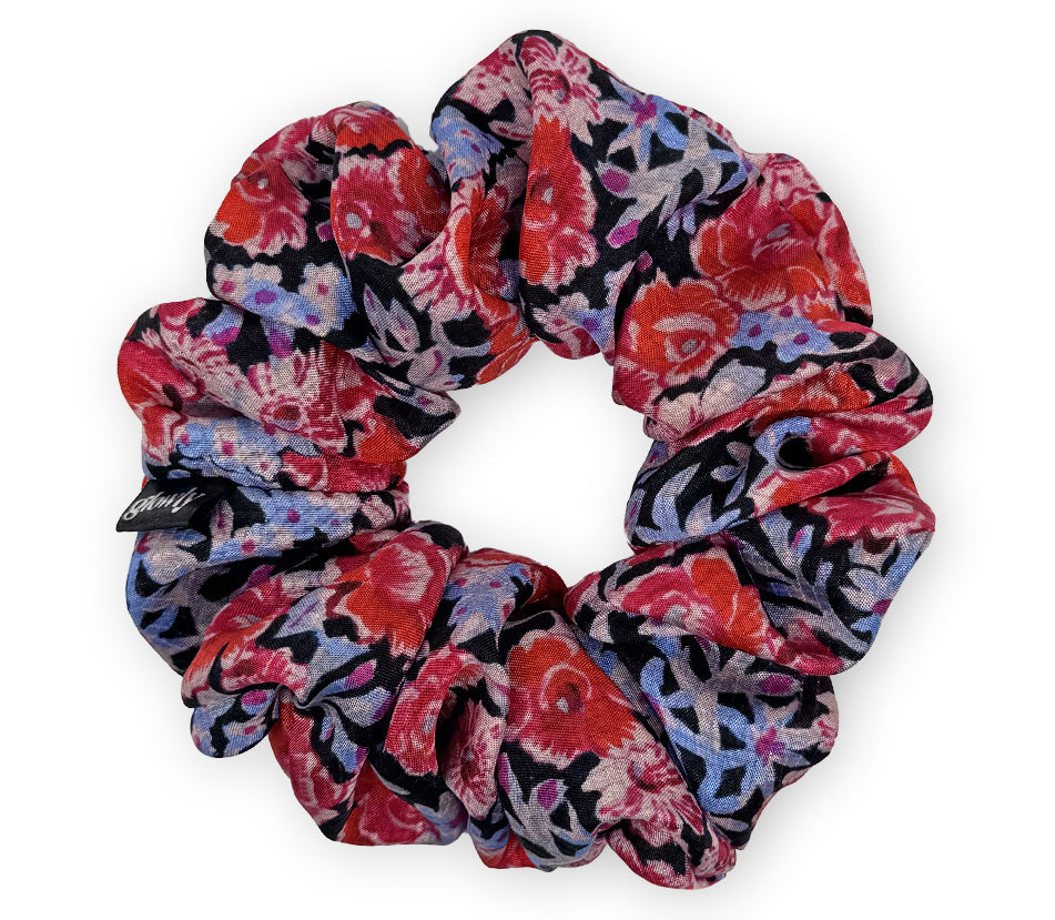 Hedvábná scrunchie - Eternal Rose