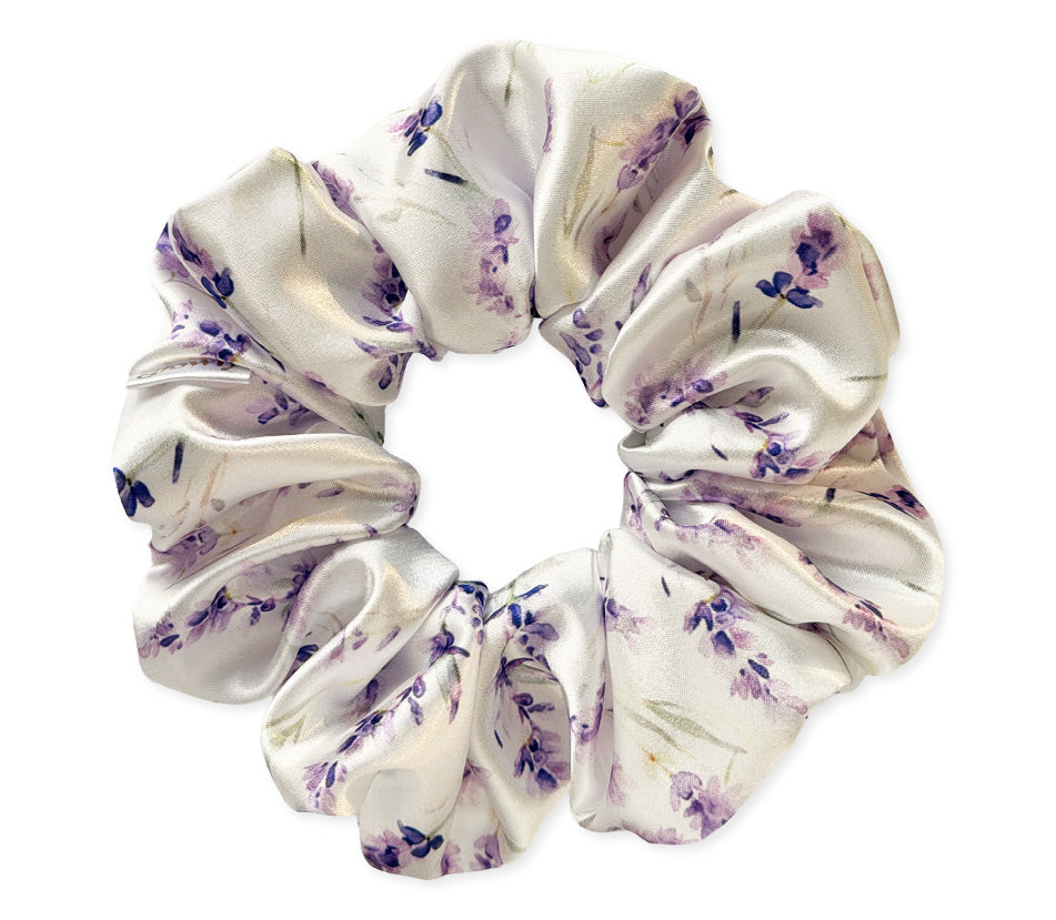 Saténová scrunchie - Lavender