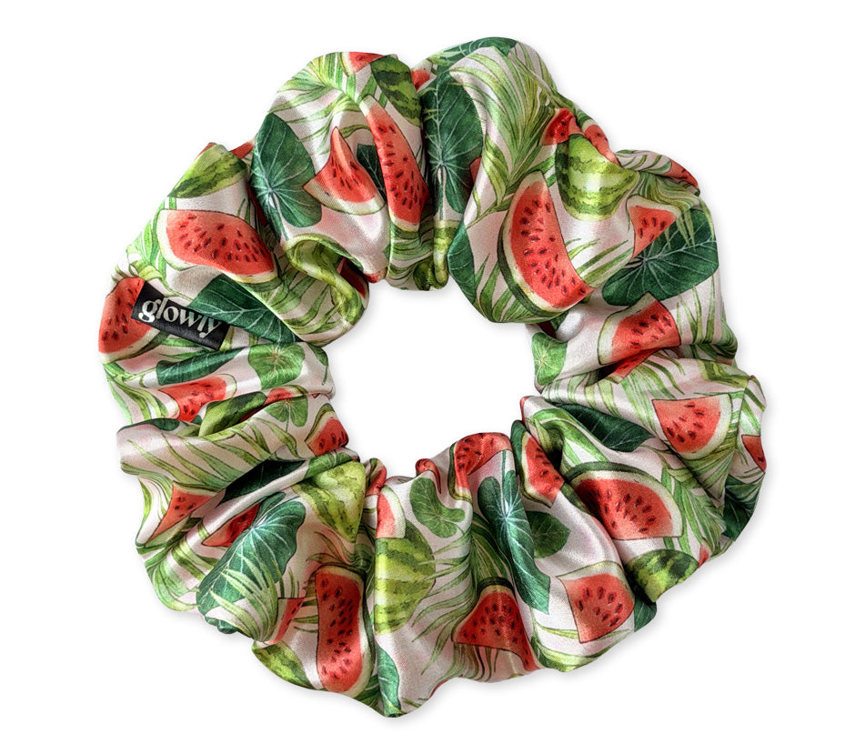 Saténová scrunchie - Watermelon