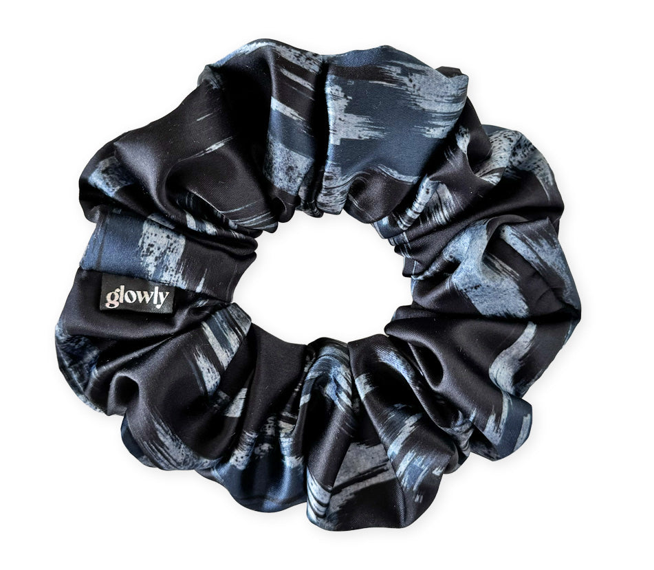Haargummi aus Satin – Sonnengelb