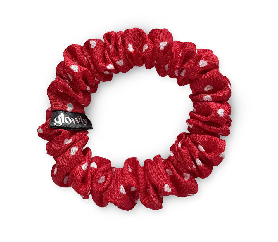 Mini saténová scrunchie - Sweetheart