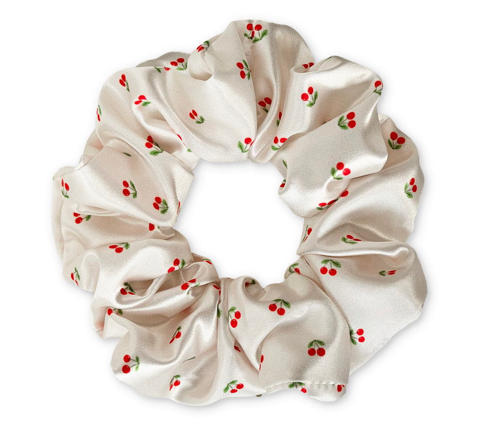 Haargummi aus Satin – Sonnengelb