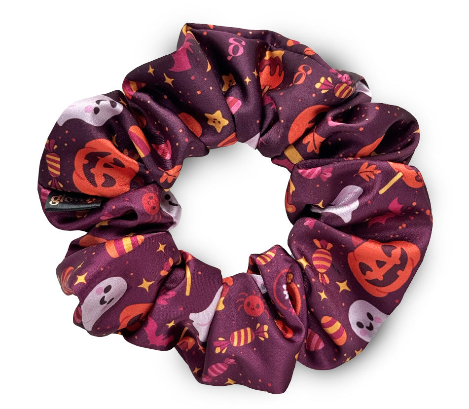Saténová Scrunchie - Trick or treat!