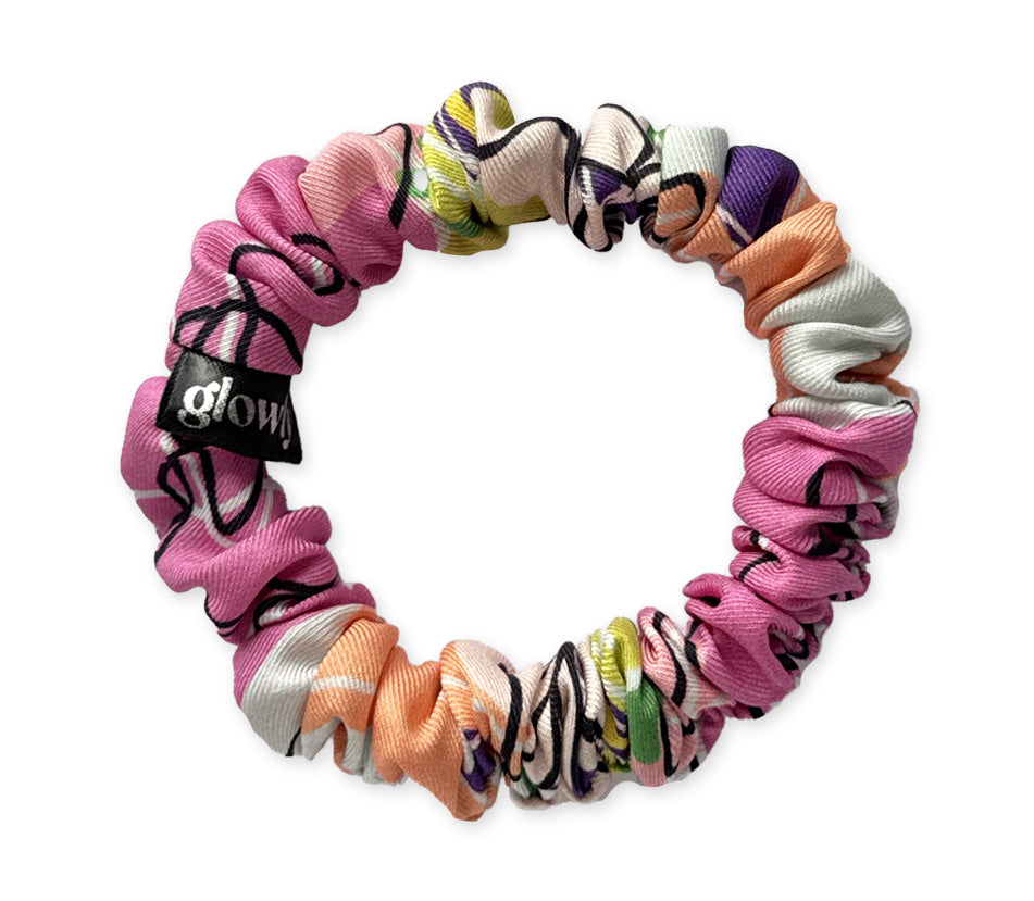 Mini hedvábná scrunchie - Tutti Frutti