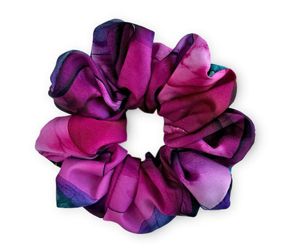 Hedvábná scrunchie - Fancy