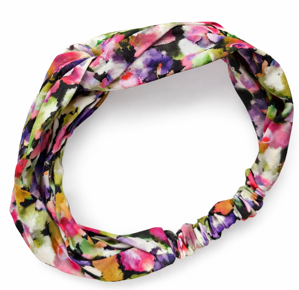 Viskózová čelenka Twist - Color Petals