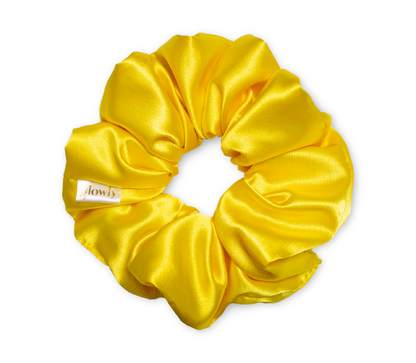 sunny yellow scrunchie