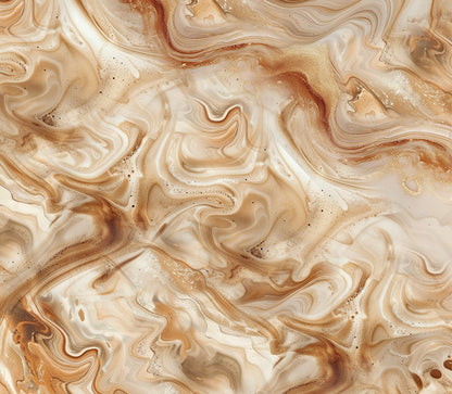 Saténová scrunchie - Pumpkin Spice Liquid