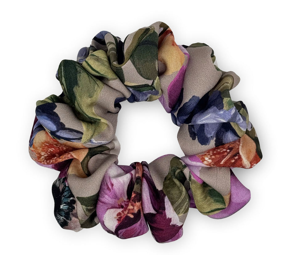 Hedvábná scrunchie - Boho