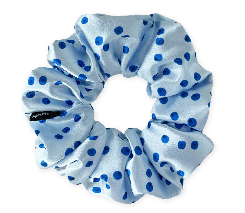 Saténová scrunchie - Blueberrie