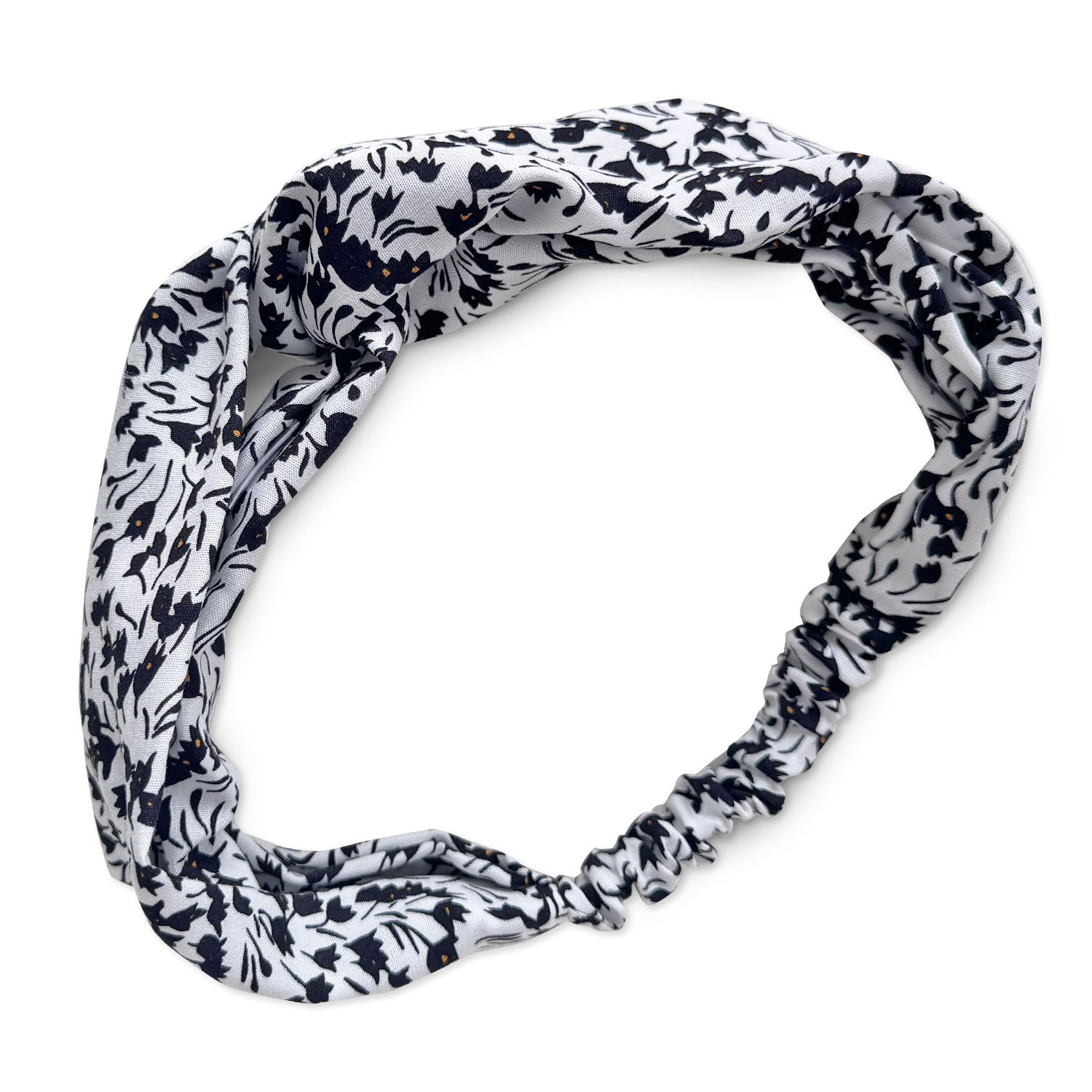 Viskózová čelenka Twist - Monochrome petals