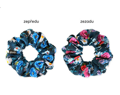 Hedvábná scrunchie - Daisy
