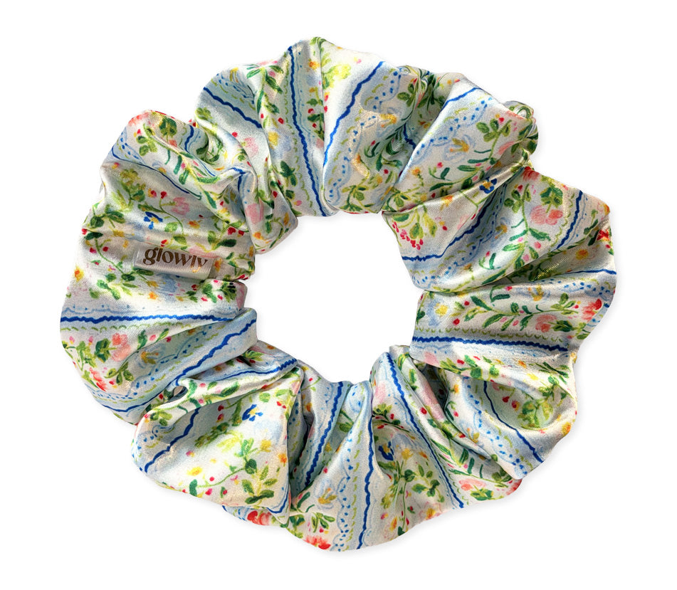 Haargummi aus Satin – Sonnengelb