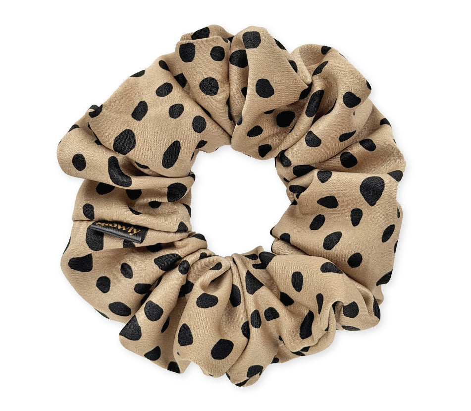 Saténová scrunchie - Fawn