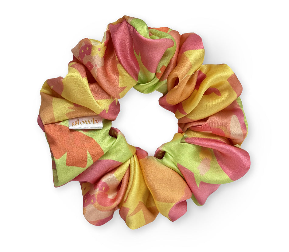 Hedvábná scrunchie - Aloha