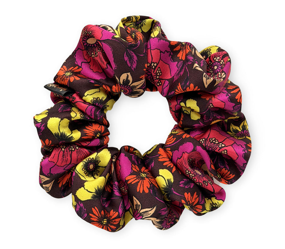 Hedvábná scrunchie - Garnet