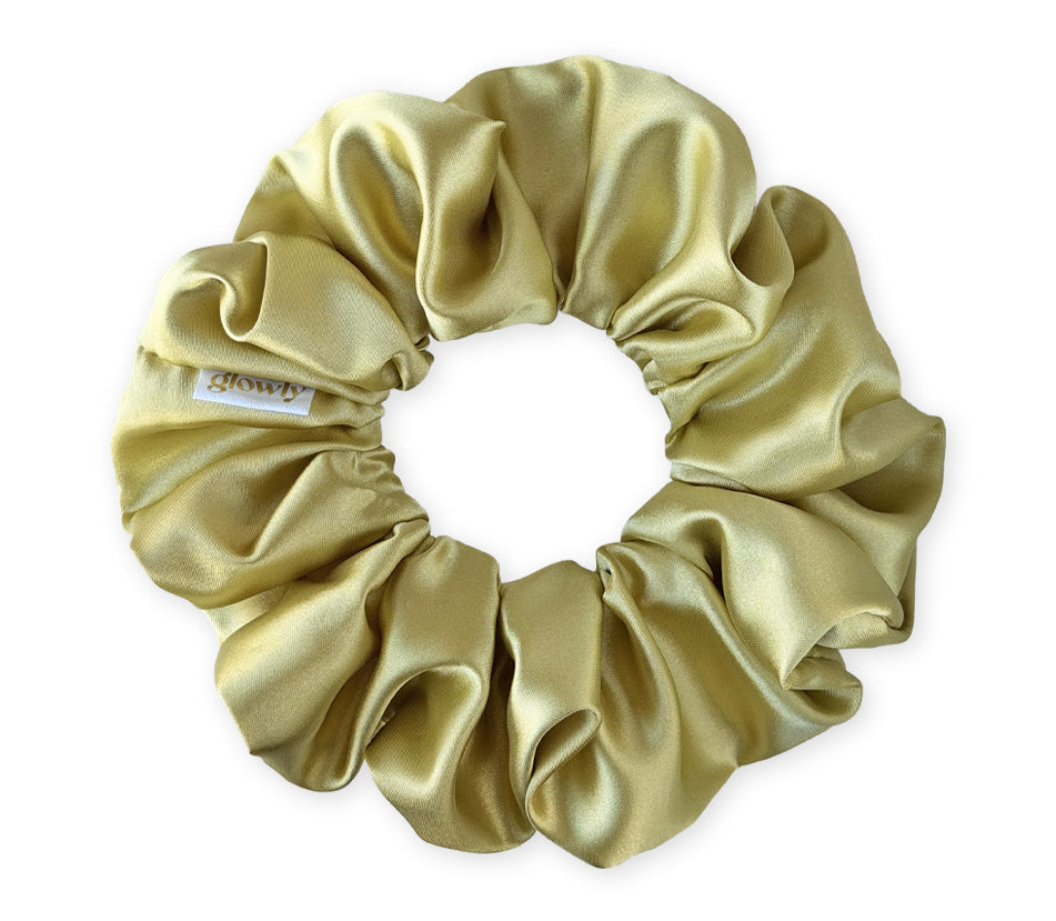 Saténová scrunchie - Pistachio
