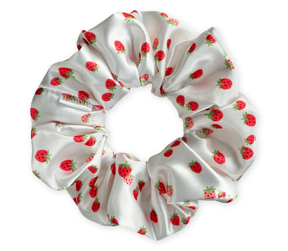 Haargummi aus Satin – Sonnengelb