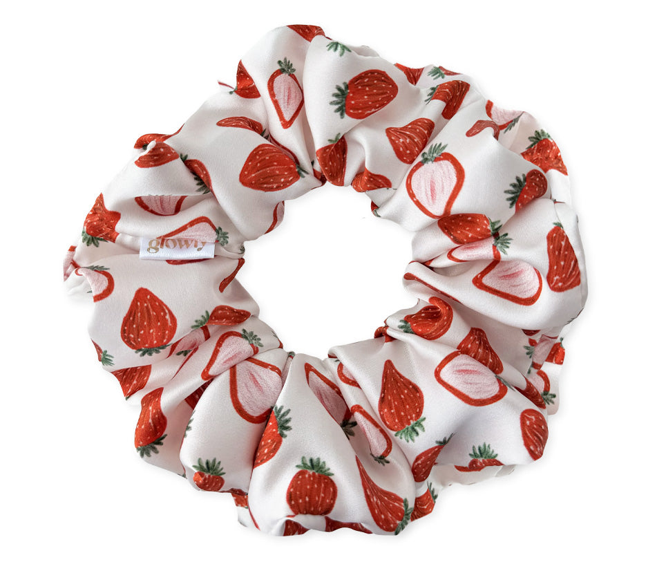 Hedvábná scrunchie - Fragola