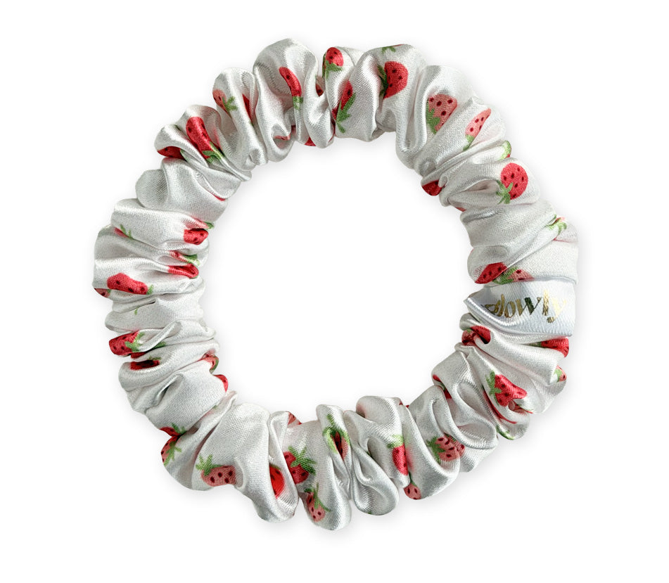 Mini saténová scrunchie - Fragola
