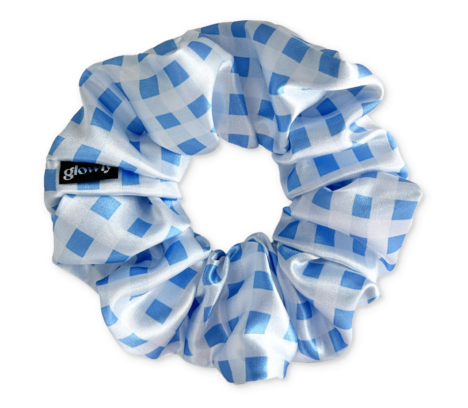Haargummi aus Satin – Sonnengelb