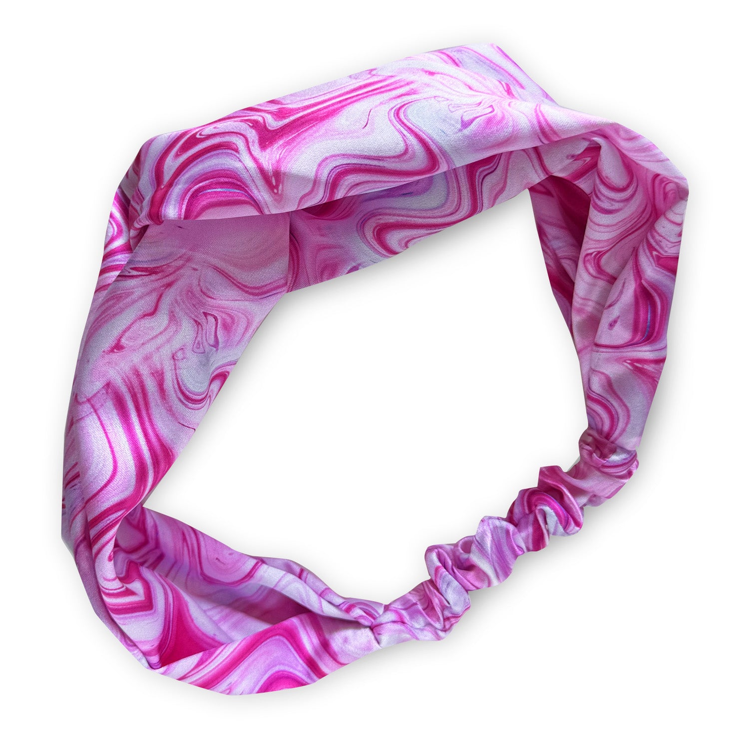 Saténová čelenka Twist - Marshmallow liquid