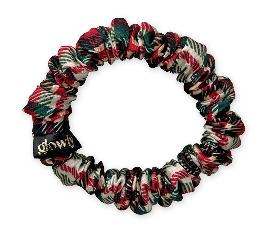 Mini saténová scrunchie - Advent