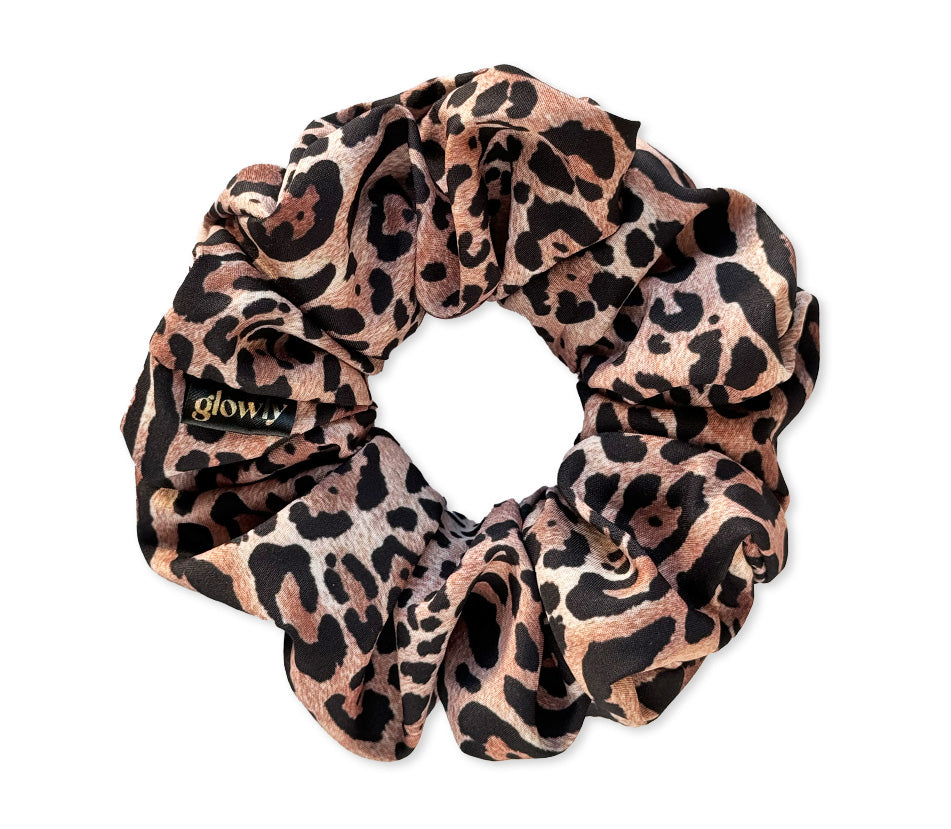 Saténová scrunchie - Panther