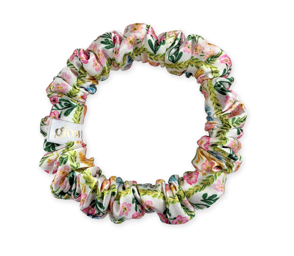 Haargummi aus Satin – Sonnengelb