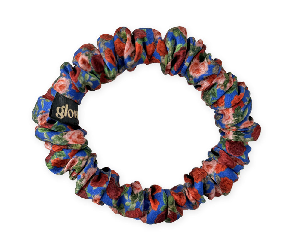 Mini hedvábná scrunchie - Rosa Blu