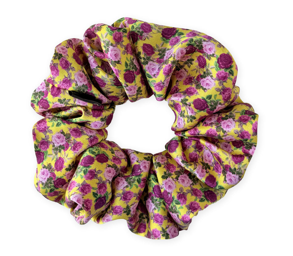 Hedvábná scrunchie - Rosa Sole