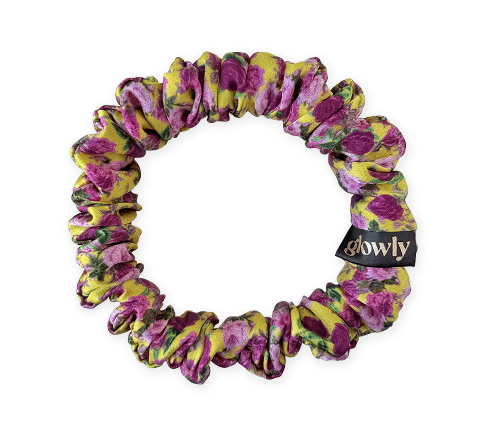 Mini hedvábná scrunchie - Rosa Sole