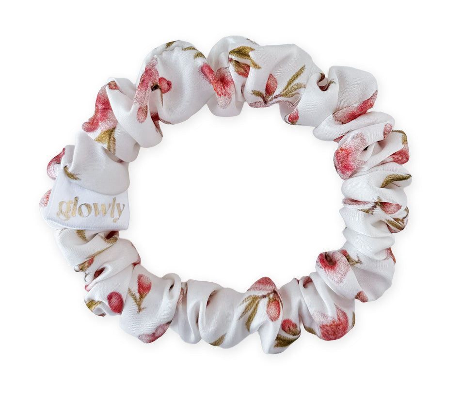 Mini hedvábná scrunchie - Sakura