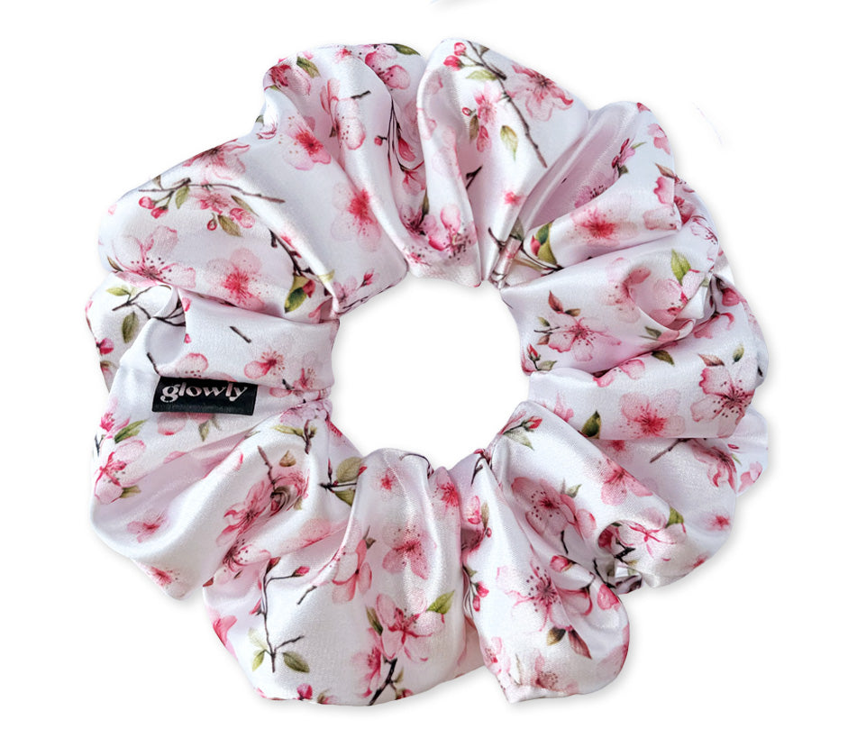 Saténová scrunchie - Sakura