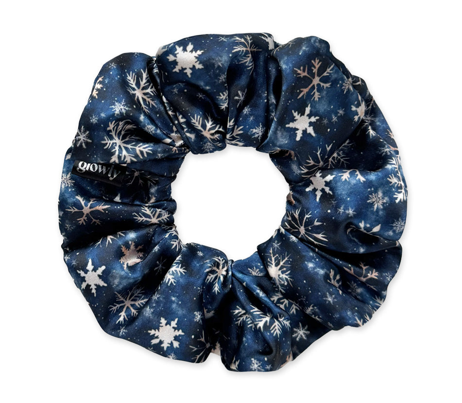 Saténová scrunchie - Silent Night