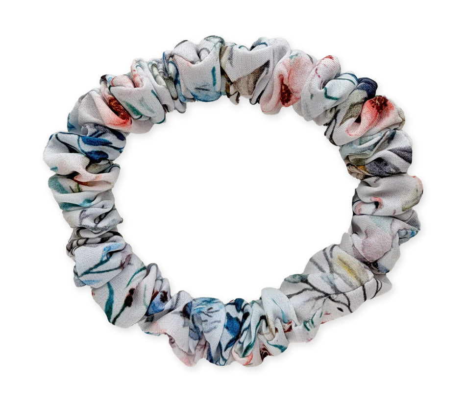 Mini hedvábná scrunchie - Frost