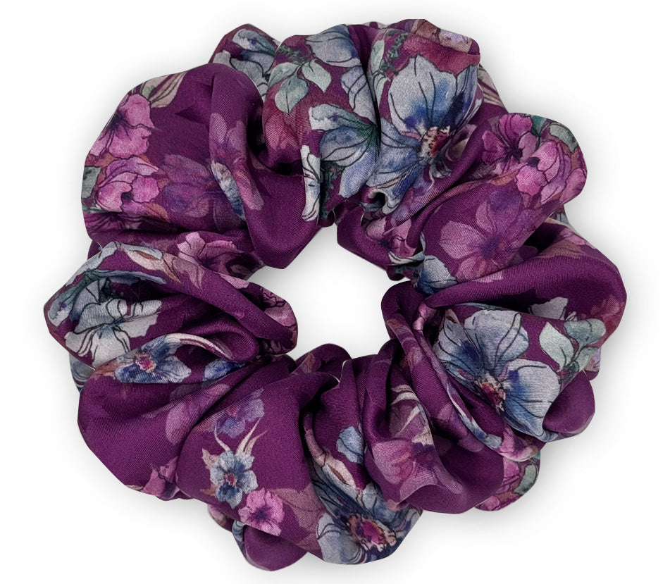 Hedvábná scrunchie - Violette